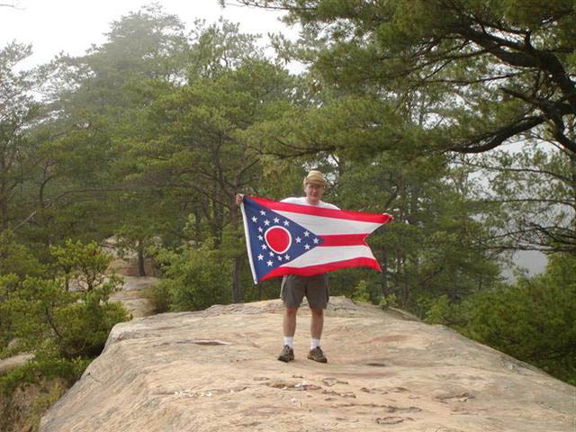 21:john and ohio flag.JPG
