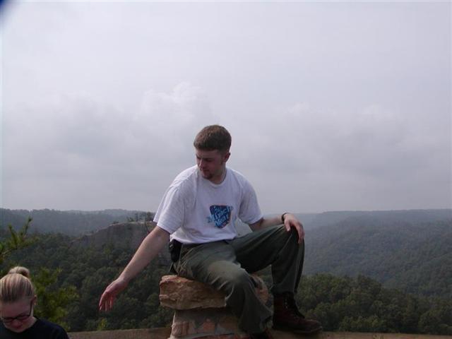 25:kirby on chimney top.JPG