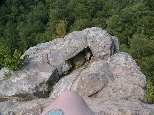 27:looking down from chimney top.JPG