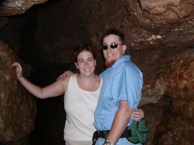 30:me and steph in the cave.JPG